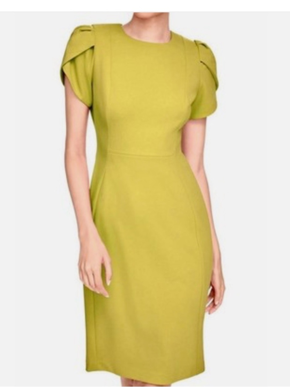 Calvin Klein Lime Green Sculpted-Sleeve